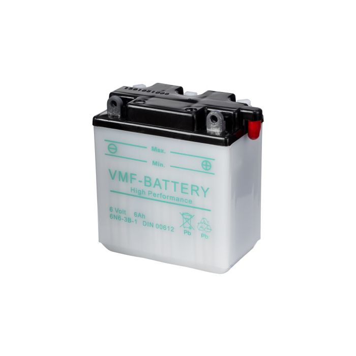 Batterie moto VMF Powersport 6N6-3B-1 6 V 6 Ah 40 A – Plomb-acide (électrolyte liquide)