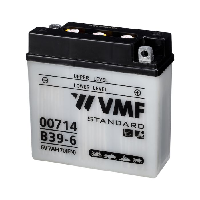 Batterie moto VMF Powersport B39-6 6 V 7 Ah 70 A – Plomb-acide (électrolyte liquide)