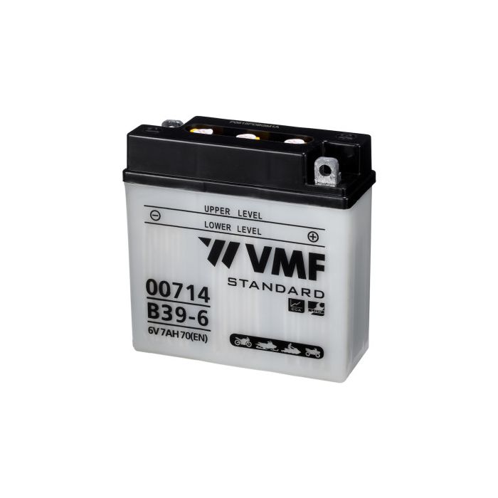 Batterie moto VMF Powersport B39-6 6 V 7 Ah 70 A – Plomb-acide (électrolyte liquide)