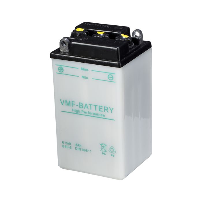 Batterie moto VMF Powersport B49-6 6 V 8 Ah 90 A – Plomb-acide (électrolyte liquide)