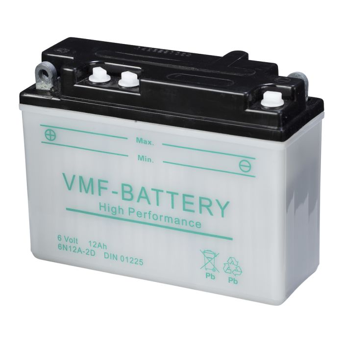Batterie moto VMF Powersport 6N12A-2D 6 V 12 Ah 155 A – Plomb-acide (électrolyte liquide)