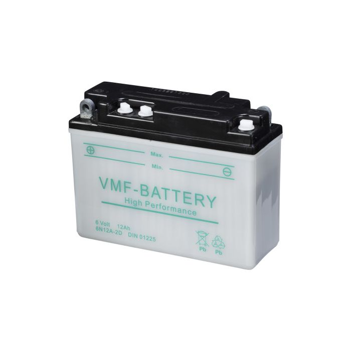 Batterie moto VMF Powersport 6N12A-2D 6 V 12 Ah 155 A – Plomb-acide (électrolyte liquide)