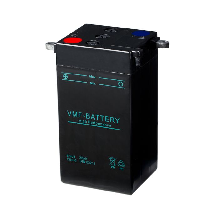 Batterie moto VMF Powersport CB2-6 6 V 22 Ah 200 A – Plomb-acide (électrolyte liquide)