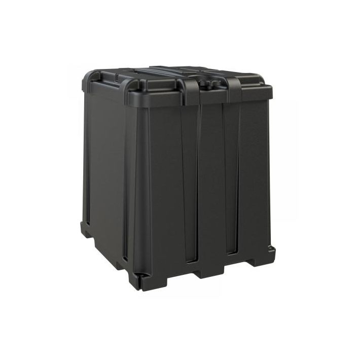 Bac à batterie plastique avec couvercle pour 2 batteries L16 