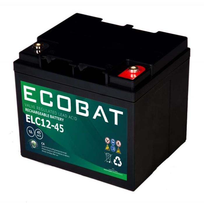 Batterie à décharge lente AGM Ecobat ELC12-45 12 V 45 Ah – AGM
