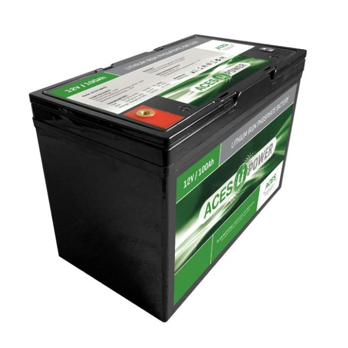 Batterie lithium LiFePO4 ACES Energy AL12V100HFA-BT 12 V 100 Ah – Lithium LiFePO4