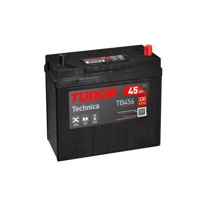 Batterie de démarrage Tudor Technica TB456 12 V 45 Ah 300 A – Plomb-acide (sans entretien)