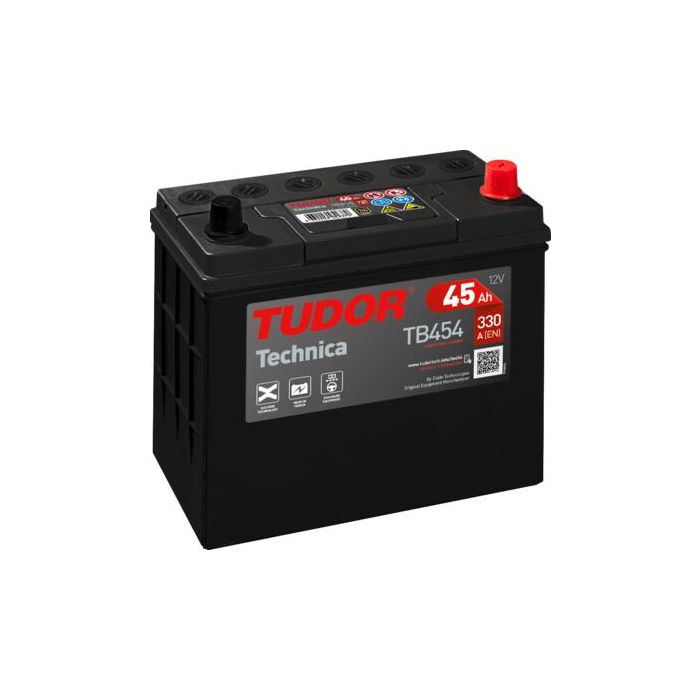 Batterie de démarrage Tudor Technica TB454 12 V 45 Ah 300 A – Plomb-acide (sans entretien)