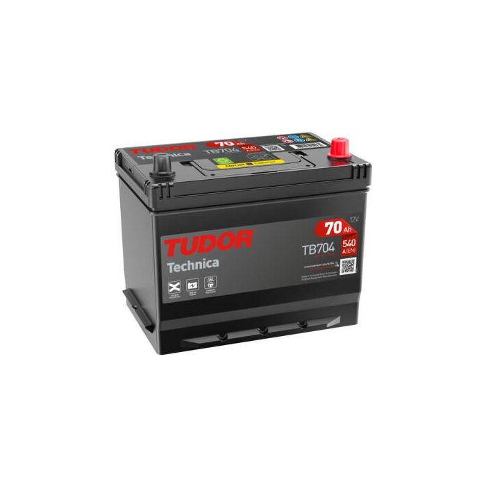 Batterie de démarrage Tudor Technica TB704 12 V 70 Ah 540 A – Plomb-acide (sans entretien)