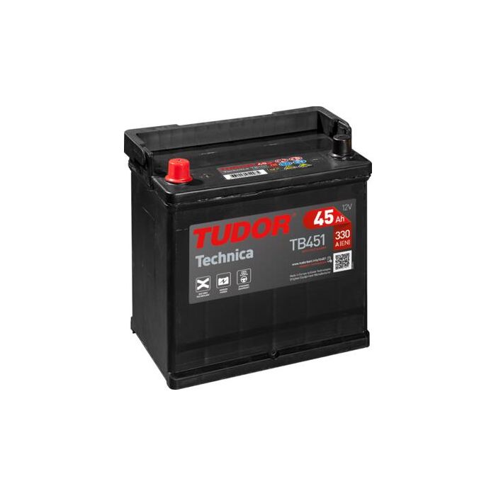 Batterie de démarrage Tudor Technica TB451 12 V 45 Ah 330 A – Plomb-acide (sans entretien)