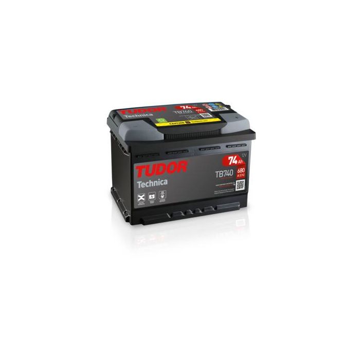 Batterie de démarrage Tudor Technica TB740 12 V 74 Ah 680 A – Plomb-acide (sans entretien)