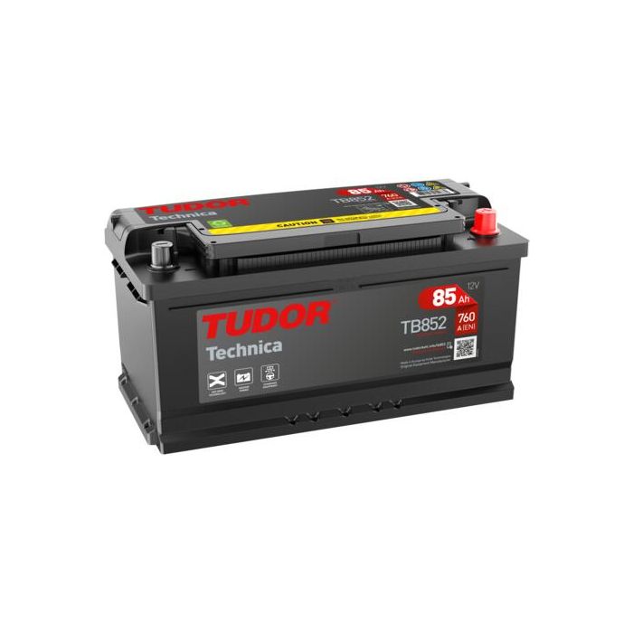 Batterie de démarrage Tudor Technica TB852 12 V 85 Ah 760 A – Plomb-acide (sans entretien)