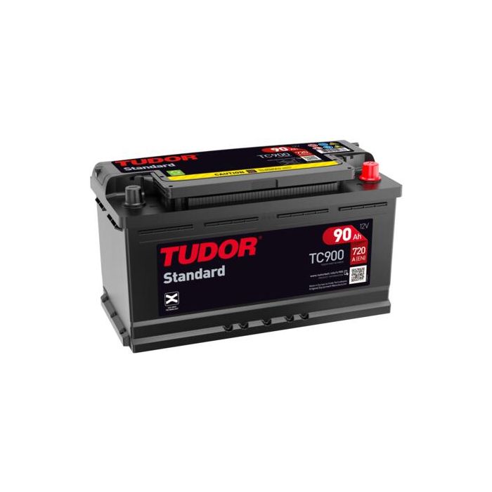 Batterie de démarrage Tudor TC900 12 V 90 Ah 720 A – Plomb-acide (sans entretien)