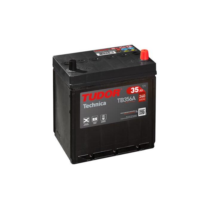Batterie de démarrage Tudor Technica TB356A 12 V 35 Ah 240 A – Plomb-acide (sans entretien)
