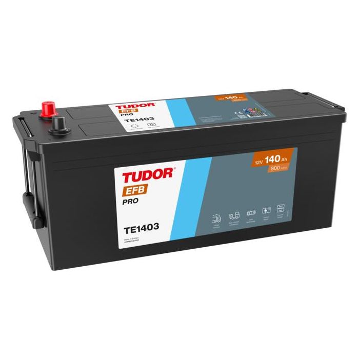 Batterie Start & Stop EFB Tudor TE1403 12 V 140 Ah 800 A – EFB