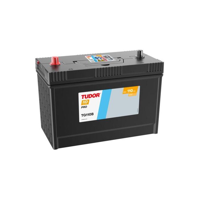 Batterie de démarrage Tudor HD Pro TG110B 12 V 120 Ah 950 A – Plomb-acide (électrolyte liquide)