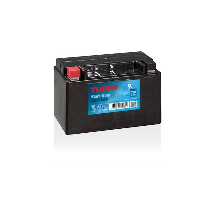 Batterie auxiliaire AGM Tudor TK091 12 V 9 Ah 120 A – AGM