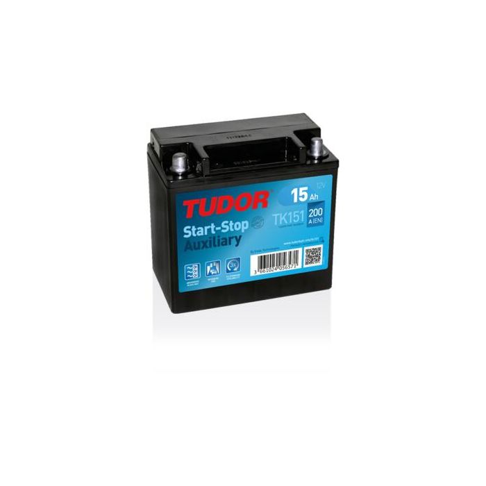 Batterie auxiliaire AGM Tudor TK151 12 V 15 Ah 200 A – AGM