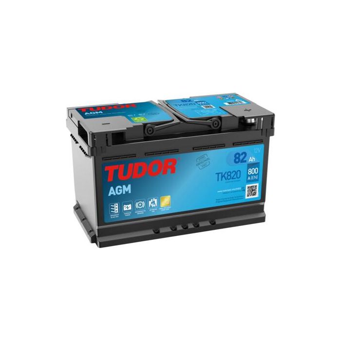 Batterie Start & Stop AGM Tudor TK820 12 V 82 Ah 800 A – AGM