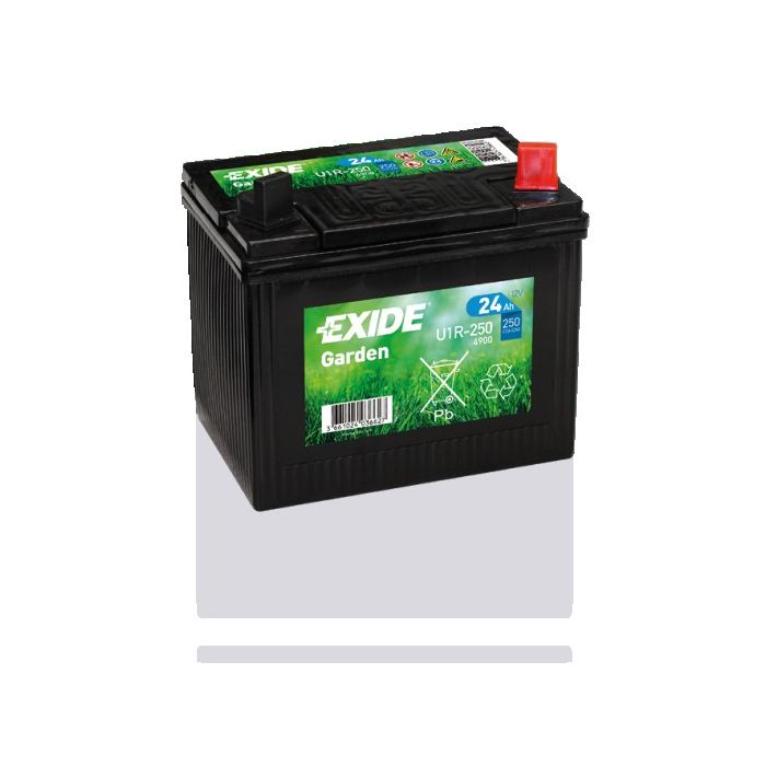 Batterie de démarrage Exide Garden 4900 12 V 24 Ah 250 A – Plomb-acide (sans entretien)
