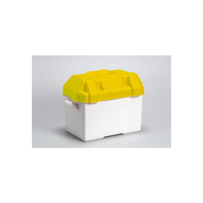 Bac à batterie blanc/jaune 415 x 200 x 210 mm 