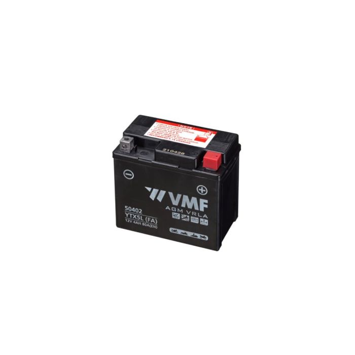 Batterie moto AGM VMF Powersport FA YTX5L 12 V 4 Ah 80 A – AGM