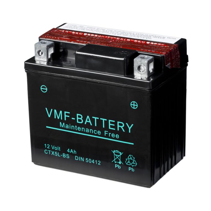 Batterie moto VMF Powersport YTX5L-BS 12 V 4 Ah 80 A – AGM