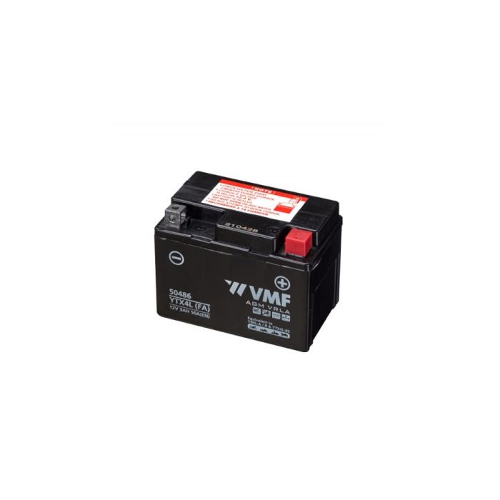 Batterie moto VMF Powersport FA YTX4L 12 V 3 Ah 50 A – AGM
