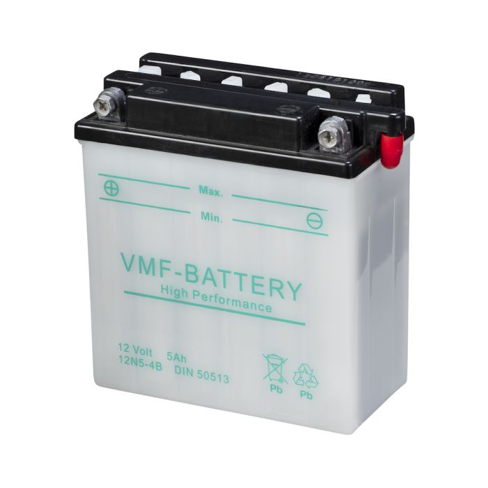 Batterie moto VMF Powersport 12N5-4B 12 V 5 Ah 52 A – Plomb-acide (électrolyte liquide)
