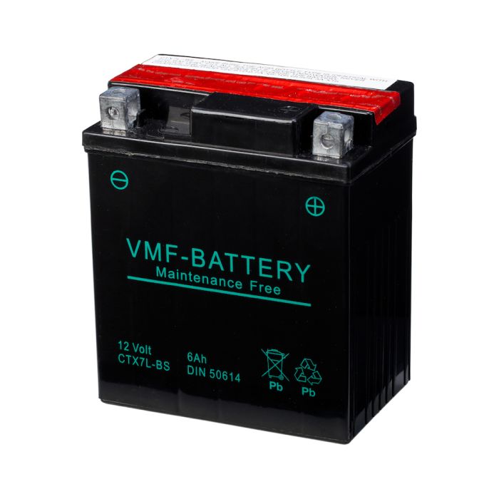 Batterie moto VMF Powersport YTX7L-BS 12 V 6 Ah 100 A – AGM
