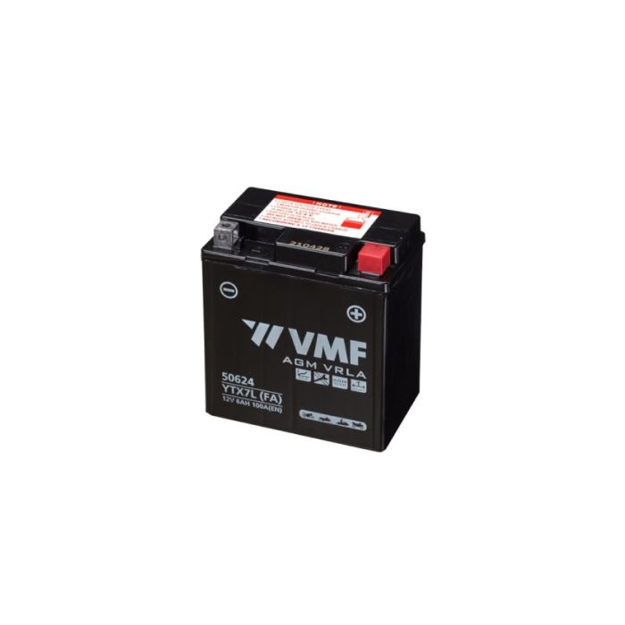 Batterie moto VMF Powersport FA YTX7L 12 V 6 Ah 100 A – AGM