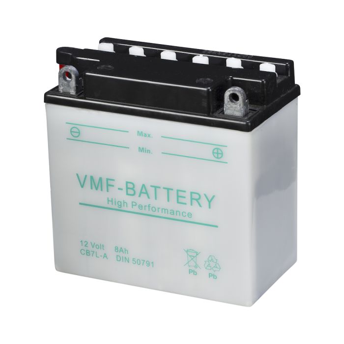 Batterie moto VMF Powersport YB7L-A 12 V 8 Ah 105 A – Plomb-acide (électrolyte liquide)