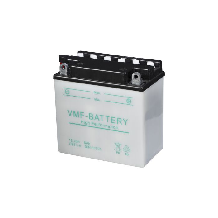 Batterie moto VMF Powersport YB7L-A 12 V 8 Ah 105 A – Plomb-acide (électrolyte liquide)