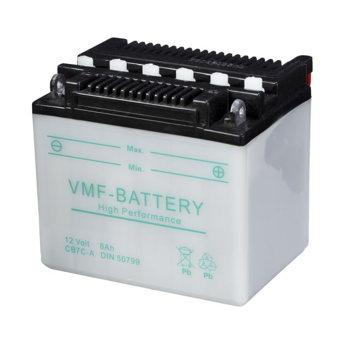 Batterie moto VMF Powersport YB7C-A 12 V 8 Ah 104 A – Plomb-acide (électrolyte liquide)