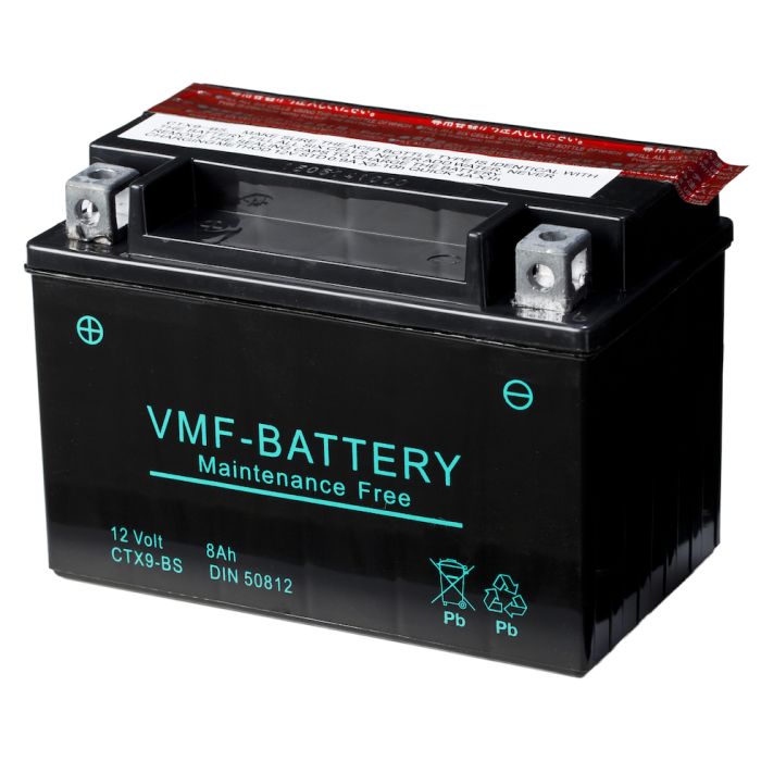 Batterie moto VMF Powersport YTX9-BS 12 V 8 Ah 135 A – AGM