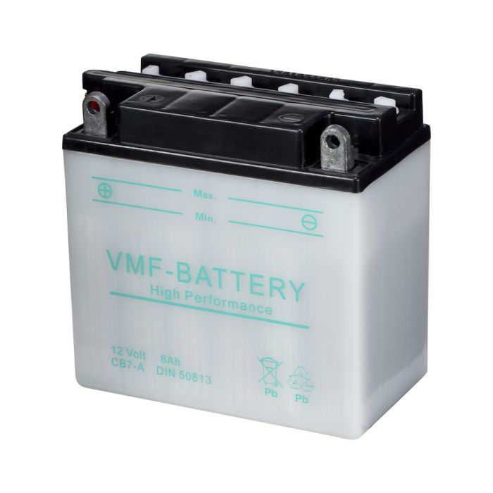 Batterie moto VMF Powersport YB7-A 12 V 8 Ah 105 A – Plomb-acide (électrolyte liquide)