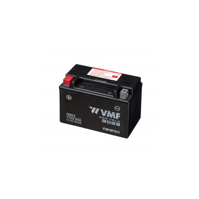 Batterie moto AGM VMF Powersport FA YTX9 12 V 8 Ah 135 A – AGM