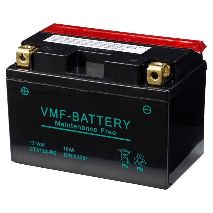 Batterie moto VMF Powersport MF YT12A-BS 12 V 10 Ah 160 A – AGM