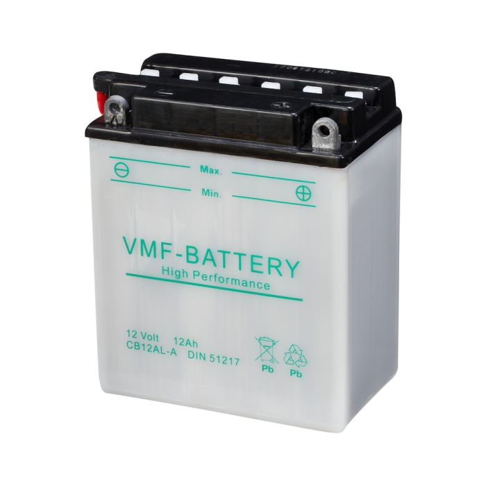 Batterie moto VMF Powersport YB12AL-A 12 V 12 Ah 150 A – Plomb-acide (électrolyte liquide)