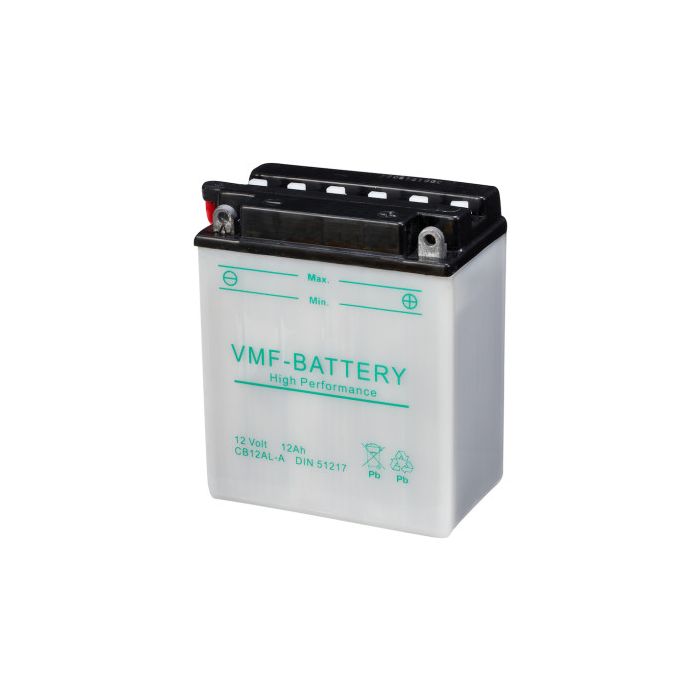 Batterie moto VMF Powersport YB12AL-A 12 V 12 Ah 150 A – Plomb-acide (électrolyte liquide)