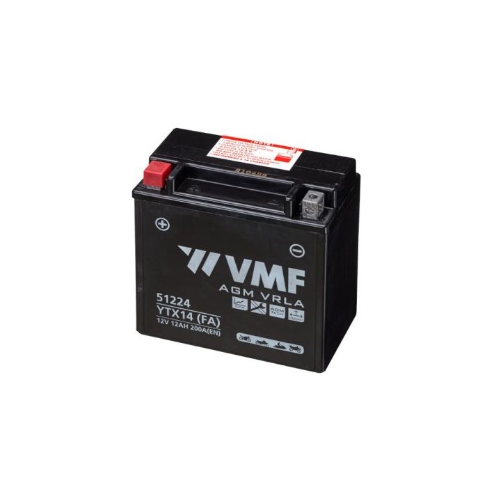Batterie moto VMF Powersport AGM 51224 12 V 12 Ah 200 A 