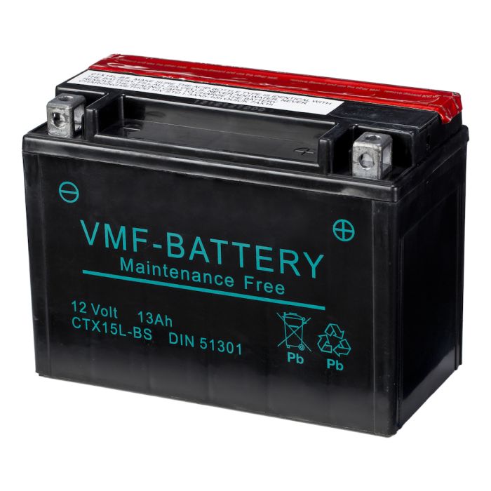Batterie moto VMF Powersport MF YTX15L-BS 12 V 13 Ah 230 A – AGM
