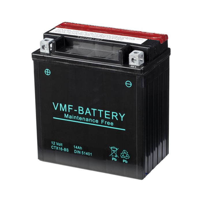 Batterie moto VMF Powersport MF YTX16-BS 12 V 14 Ah 230 A – AGM