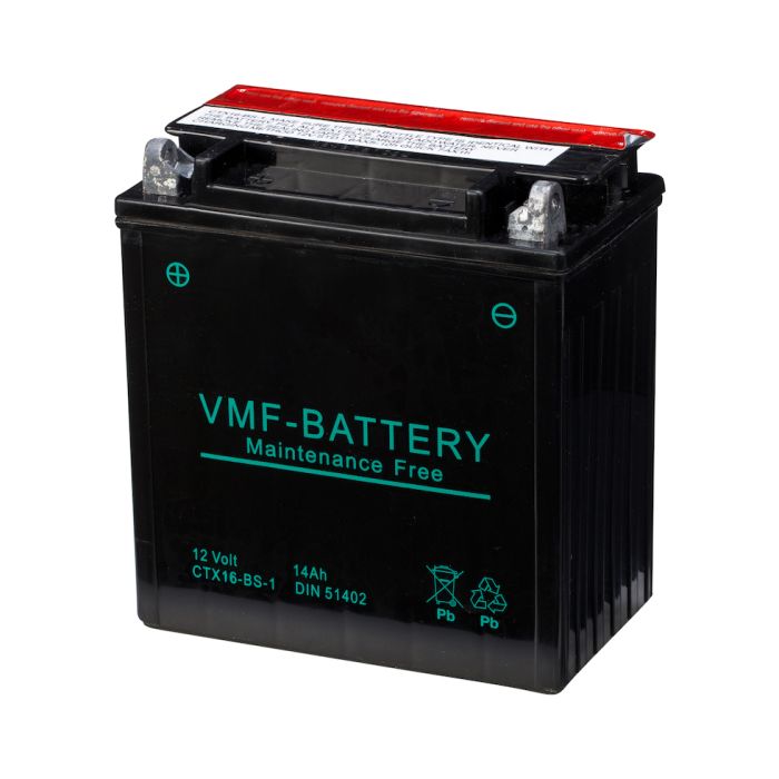 Batterie moto VMF Powersport MF YTX16-BS-1 12 V 14 Ah 230 A – AGM