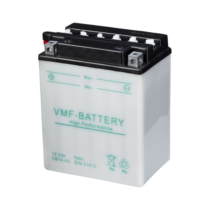 Batterie moto VMF Powersport YB14-A2 12 V 14 Ah 175 A – Plomb-acide (électrolyte liquide)