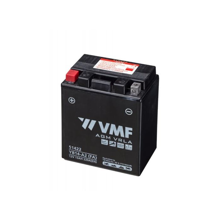 Batterie moto VMF Powersport AGM 51422 12 V 13 Ah 220 A 