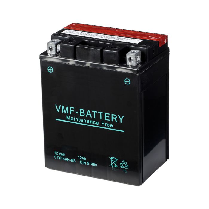 Batterie moto VMF Powersport MF YTX14AH-BS 12 V 13 Ah 220 A – AGM