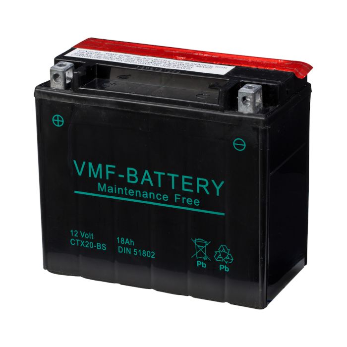 Batterie moto VMF Powersport YTX20-BS 12 V 18 Ah 270 A – AGM