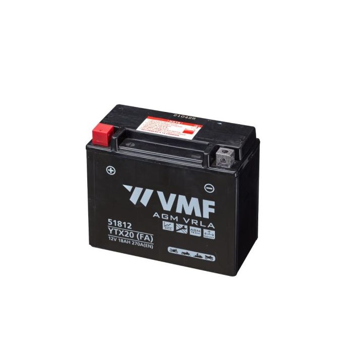Batterie moto VMF Powersport AGM 51812 12 V 18 Ah 270 A 