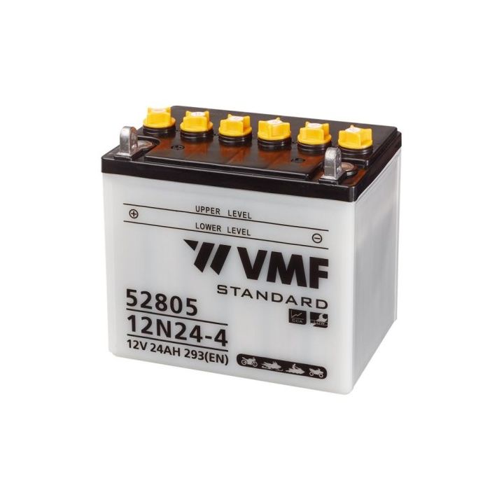 Batterie moto VMF Powersport 12N24-4 12 V 24 Ah 240 A – Plomb-acide (électrolyte liquide)